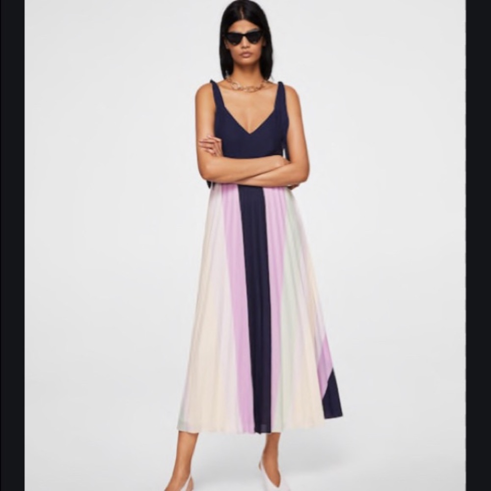 mango Pleated dress